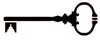 Clef simple 5x10