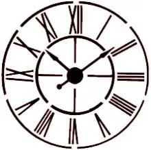 Horloge 22x22