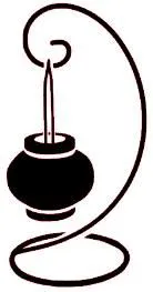 Lanterne ronde sur pied 11x6