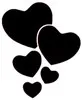 Coeurs 9x8
