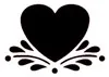 Coeur gouttes 8x11