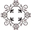 Centre arabesque 16x16cm