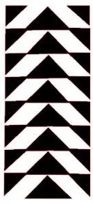 Série triangle 26x13cm