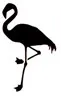 pochoir Flamant rose 17x11cm