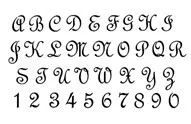 Alphabet élégance 30x19cm