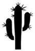 Pochoir Cactus 15x8cm