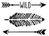 pochoir Wild 25x20cm