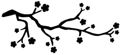 Branche cerisier 30x13cm