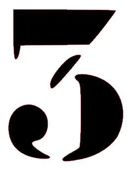 Chiffre Factory 3 de 8cm