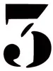 Chiffre Factory 3 de 8cm
