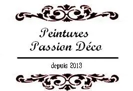 pochoir " peintures passion déco depuis..." 30x25