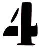 Chiffre Factory 4 de 8cm