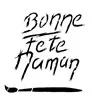 pochoir bonne fete maman 10x10