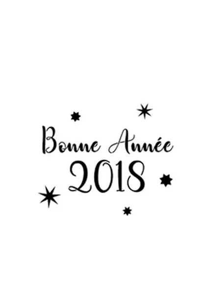 pochoir "bonne année 2018" 22x15cm