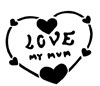 Love my mum 10x8cm